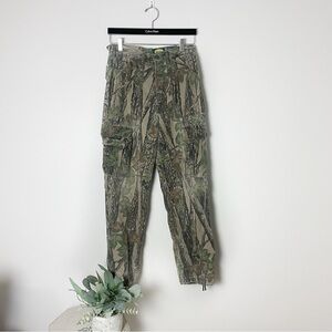 [Cabelas] Vintage Unisex Camo Print Adjustable Waist Cargo Pocket Pants